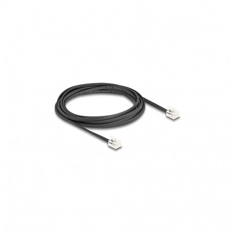 "Delock Telefonkabel RJ11 Stecker zu RJ11 Stecker schwarz 3 m"