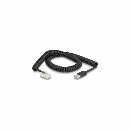 "Delock RJ50 zu USB 2.0 Typ-A Barcode Scanner Spiralkabel 2 m"