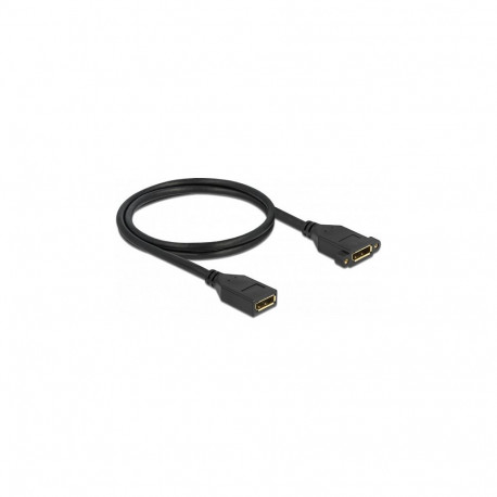 "Delock DisplayPort 1.2 Kabel Buchse zu Buchse zum Einbau 4K 60 Hz 1 m"