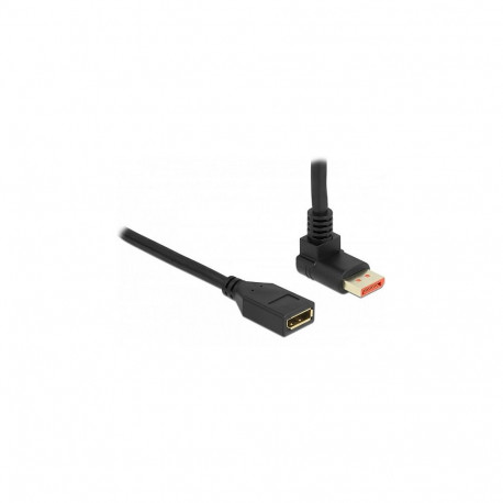 Delock DisplayPort pikenduskaabel 90° ülespoole nurga all isane-emane 8K 60 Hz 1 m