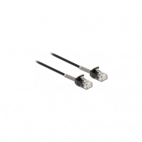 "Delock Kabel RJ45 Stecker zu RJ45 Stecker mit Knickschutz Cat.6A 3 m schwarz"