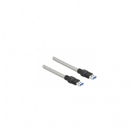 "Delock USB 5 Gbps Kabel Typ-A Stecker zu Typ-A Stecker mit Metallmantel 1 m"