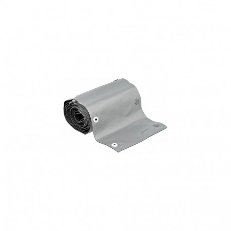 "Delock Kabelschutzschlauch mit Knopfverschluss hitzebeständig 2 m x 30 mm grau / schwarz"