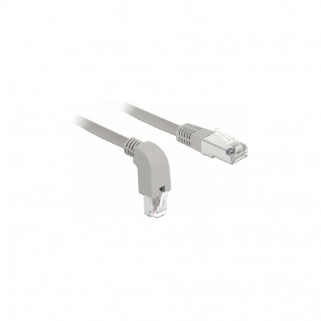 Delock RJ45 Cat.6 S/FTP alla nurgaga / sirge võrgukaabel 1 m