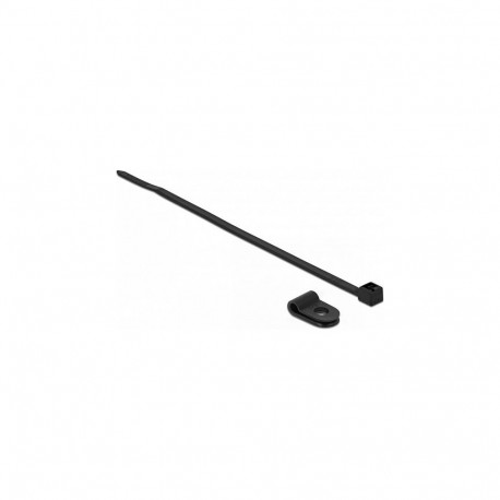 Kinnitusklamber 3,2 mm koos kaabliköidikuga L 100 x B 2,5, must