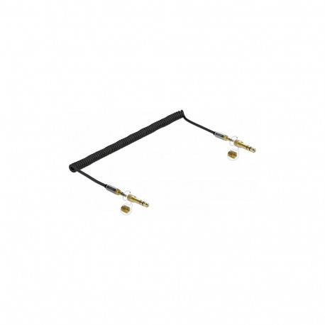 Delock 3,5 mm 3-pin spiraalkaabel pistik-pistik kruviadapteriga 3 m