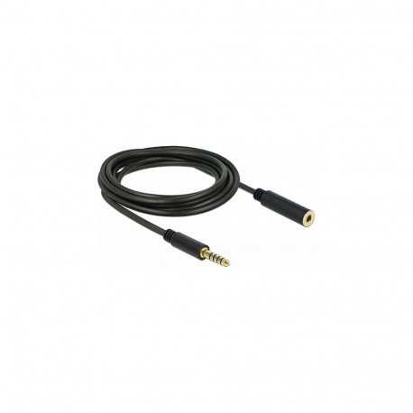 Delock 4,4 mm 5 Pin isane-emane pikendusjuhe, 3 m, must