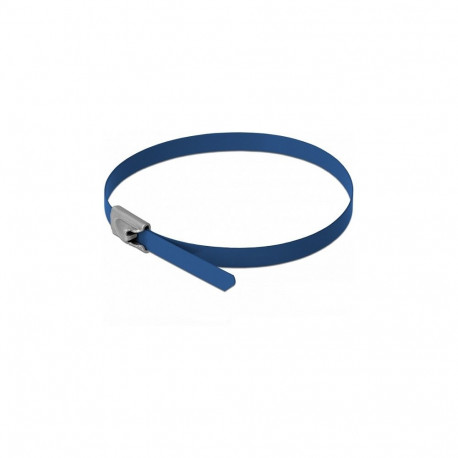 "Edelstahlkabelbinder L 300 x B 4,6 mm blau 10 Stück"