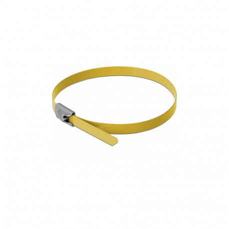 "Edelstahlkabelbinder L 500 x B 4,6 mm gelb 10 Stück"