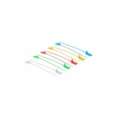 "Delock Kabelbinder mit Beschriftungsfeld L 250 x B 2,7 mm 10 Stück farbig sortiert"