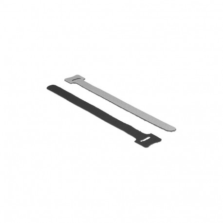 "Delock Klett-Kabelbinder L 200 mm x B 12 mm 10 Stück schwarz"