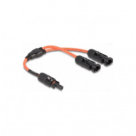 Delock DL4 päikesepaneeli jaotuskaabel 1 x pesa - 2 x pistikut 30 cm punane