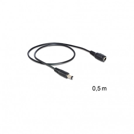 Delock 5,5 x 2,1 mm DC-pikenduskaabel pistik > pesa
