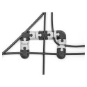 "Delock Kabelhalter selbstklebend modular Set 9 Stück schwarz / grau"