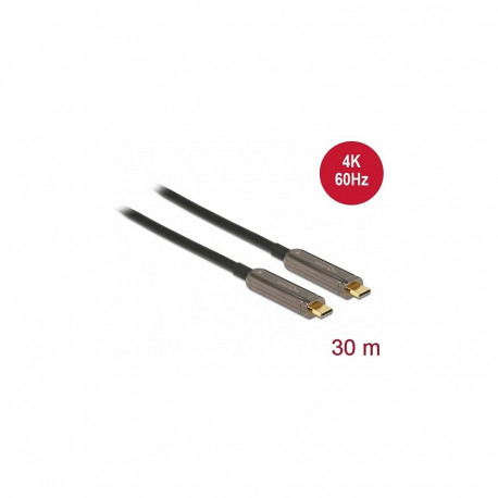 "Delock Aktives Optisches USB-C™ Video Kabel 4K 60 Hz 30 m"