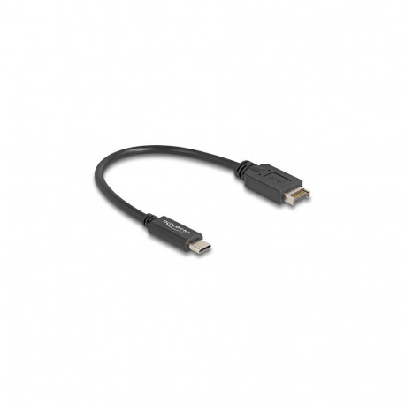 "Delock USB 10 Gbps Kabel USB Typ-E Key A 20 Pin Stecker zu USB Type-C™ Stecker 25 cm"