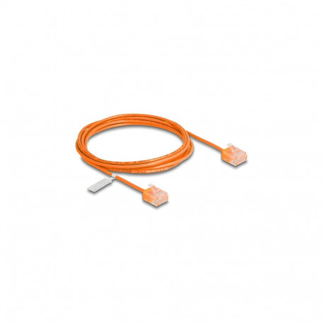 Delock RJ45 Cat.6 UTP Ultra Slim 2 m oranž lühikeste pistikutega võrgukaabel