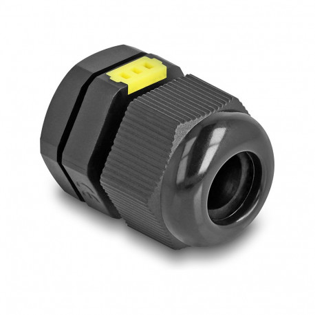 Delock M16 õhutusavaga kaabliläbiviik, IP68 tolmu- ja veekindel, must, 2 tükki