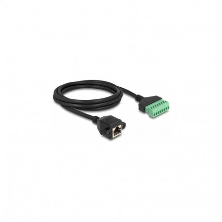 Delock RJ45 Cat.6 pesa terminalblokki adapter paigaldamiseks 2 m 2-osaline