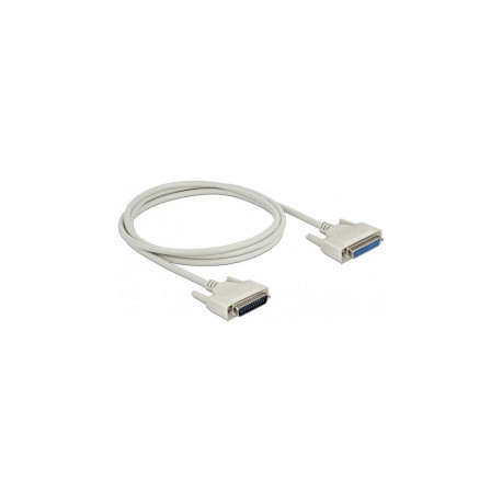 "Delock Serielles Kabel D-Sub 25 Stecker zu Buchse 2 m"