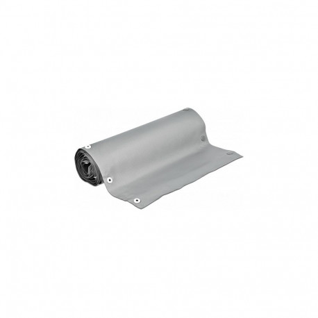 "Delock Kabelschutzschlauch mit Knopfverschluss hitzebeständig 2 m x 70 mm grau / schwarz"