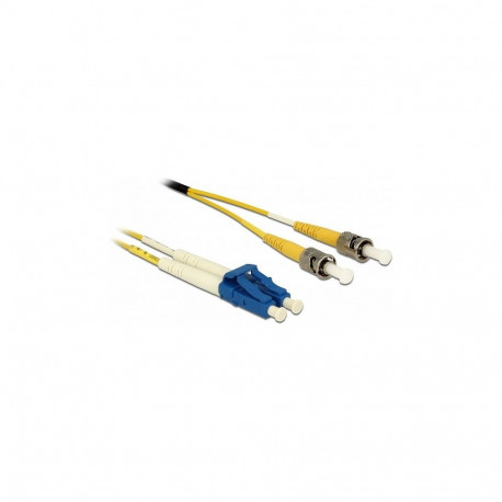 "Delock Kabel Lichtwellenleiter LC > ST Singlemode OS2 0,5 m"