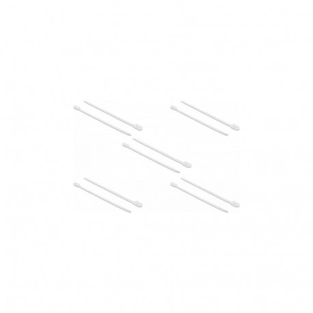 "Delock Kabelbinder mit Befestigungsöse L 400 x B 7,6 mm weiß 10 Stück"