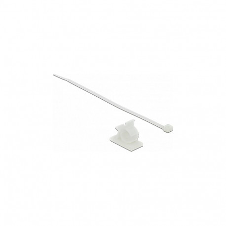 Kaabliklambrid 37 x 18 mm koos kaablisidemega L 300 x B 4,8 mm, valge