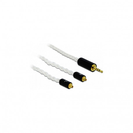 "Delock Audio Kabel 2,5 mm 4 Pin Klinkenstecker zu 2 x MMCX Stecker 1,20 m"