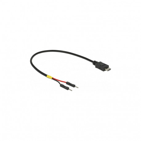 "Delock USB Stromkabel Micro-B auf 2 x Pfostenstecker einzeln Strom 20 cm"