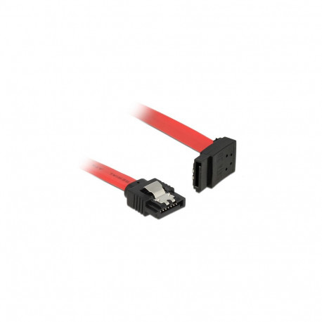 "Delock SATA 6 Gb/s Kabel gerade auf oben gewinkelt 30 cm rot"