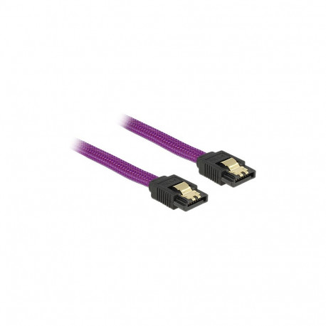 "Delock SATA 6 Gb/s Kabel 30 cm violett"