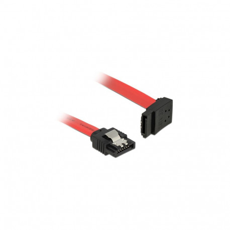 "Delock SATA 6 Gb/s Kabel gerade auf oben gewinkelt 20 cm rot"