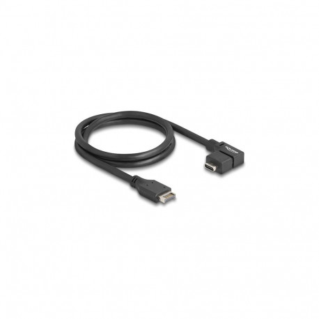 "Delock USB 10 Gbps Kabel Typ-E Key A 20 Pin Stecker zu USB Type-C™ Buchse gewinkelt 70 cm"