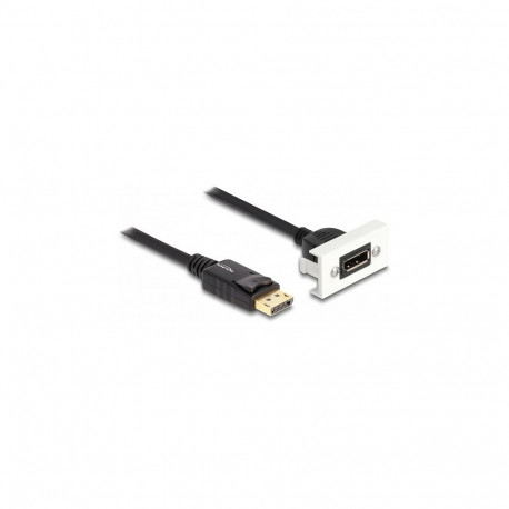 Delock Easy 45 DisplayPort 8K 30 Hz moodul kaabliga, 22,5 x 45 mm
