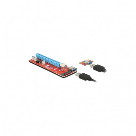 Delock riser-kaart PCI Express x1 > x16 koos 60 cm USB-kaabliga