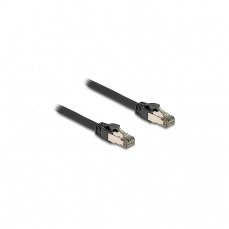 "Delock RJ45 Netzwerkkabel Cat.6A U/FTP ultra flexibel mit innerem Metallmantel 2 m schwarz"