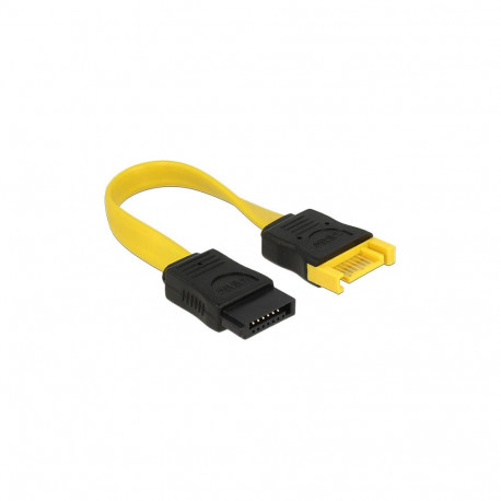 Delock SATA 6 Gb/s kollane pikenduskaabel 10 cm