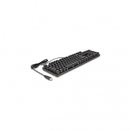 mehaaniline USB-mänguklaviatuur 1,6m juhtmega RGB-valgustusega, must