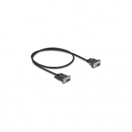 "Delock Seriell Kabel RS-232 D-Sub9 Buchse zu D-Sub9 Buchse Stromanschluss an Pin 9 0,5 m"
