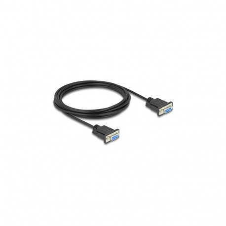 Delock RS-232 jada-kaabel D-Sub9 pesa-pesa kitsa pistikukorpusega 3 m