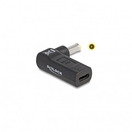 "Delock Adapter für Notebook Ladekabel USB Type-C™ Buchse zu Samsung 5,5 x 3,0 mm Stecker 90° gewink