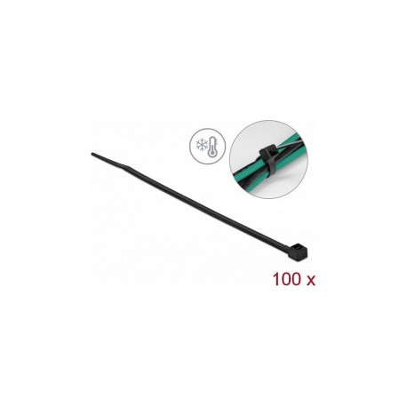 külmakindlad kaablisidemed 200 x 3,6 mm 100 tk, mustad