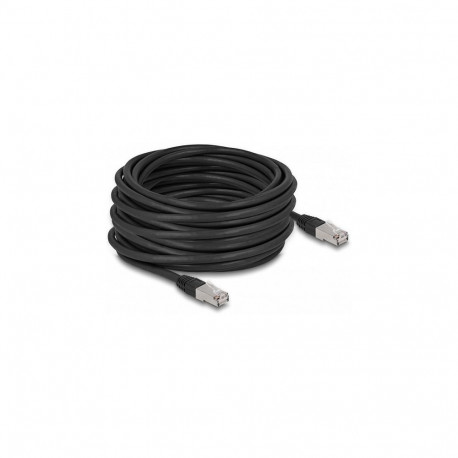 Delock RJ45 võrgukaabel Cat.6A S/FTP PE välistingimustesse 15 m must