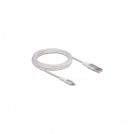 "Delock USB Daten- und Ladekabel für iPhone™, iPad™, iPod™ DuPont™ Kevlar® weiß 3 m"