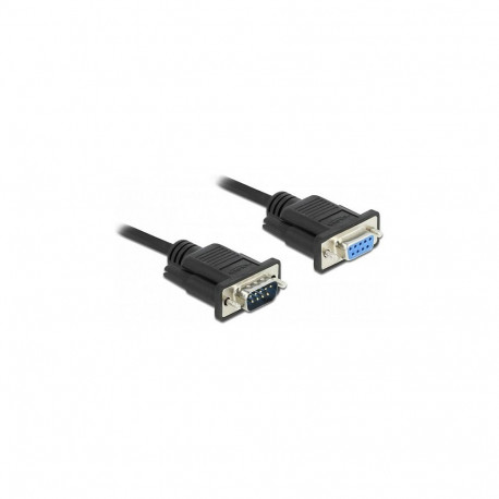 Delock RS-232 jadakaabel D-Sub9 pistik-pesa kitsa pistikukorpusega 3 m
