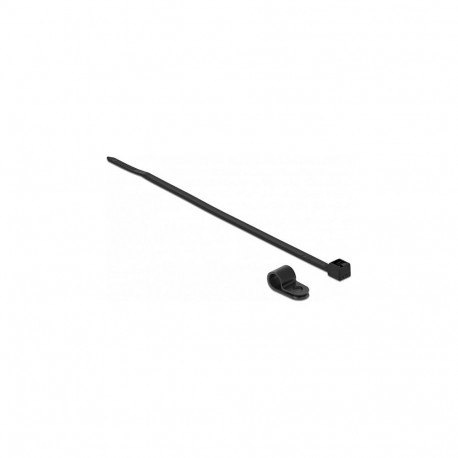 "Befestigungsschelle 6,4 mm mit Kabelbinder L 200 x B 3,6 schwarz"