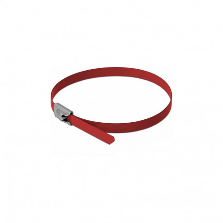 "Edelstahlkabelbinder L 400 x B 4,6 mm rot 10 Stück"
