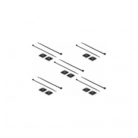 "Delock Befestigungssockel 30 x 30 mm mit Kabelbinder L 200 x B 4,8 mm schwarz"