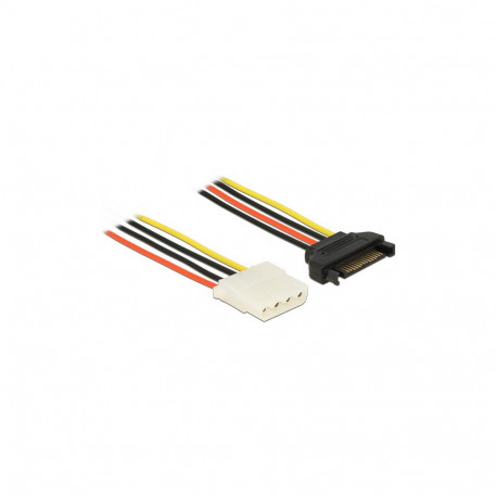 "Delock Stromkabel SATA 15 Pin Stecker > 4 Pin Buchse 20 cm"